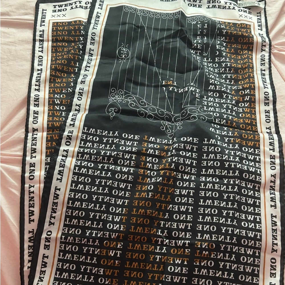 Vintage "21" Club silk scarf